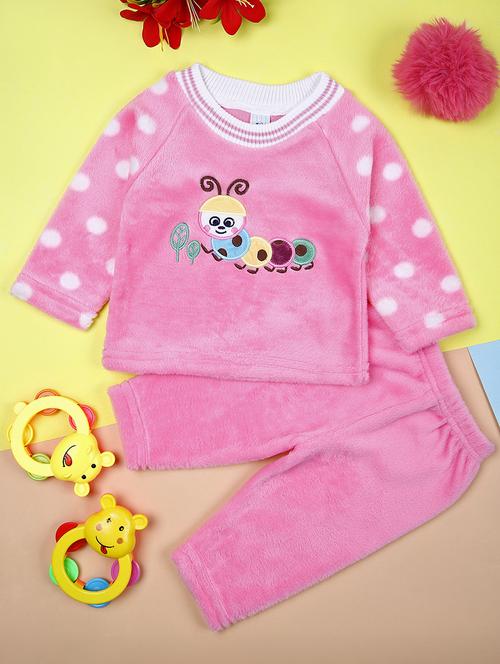 girls pink self-designed full-length set - 21492046 -  Standard Image - 0