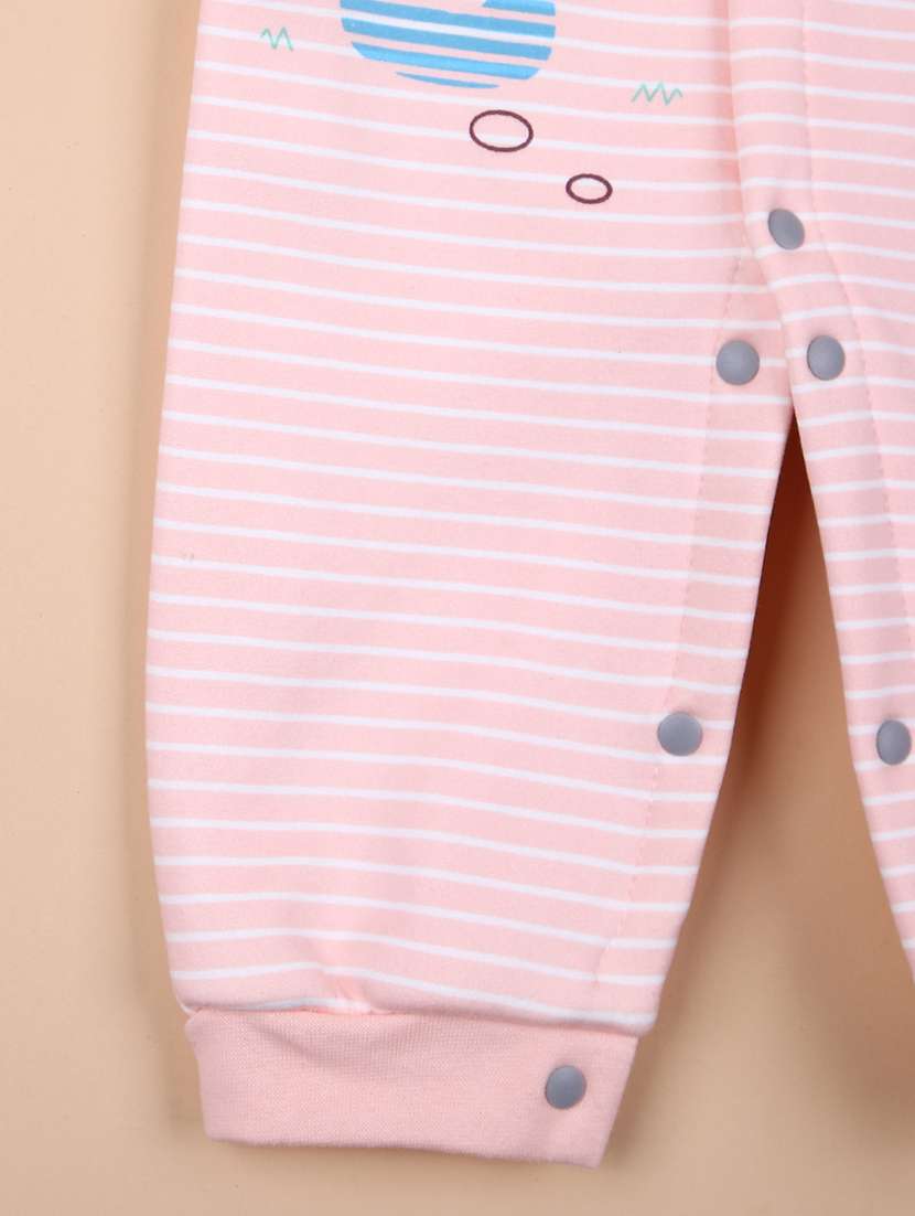 kids pink striped full length romper - 21492069 -  Standard Image - 3