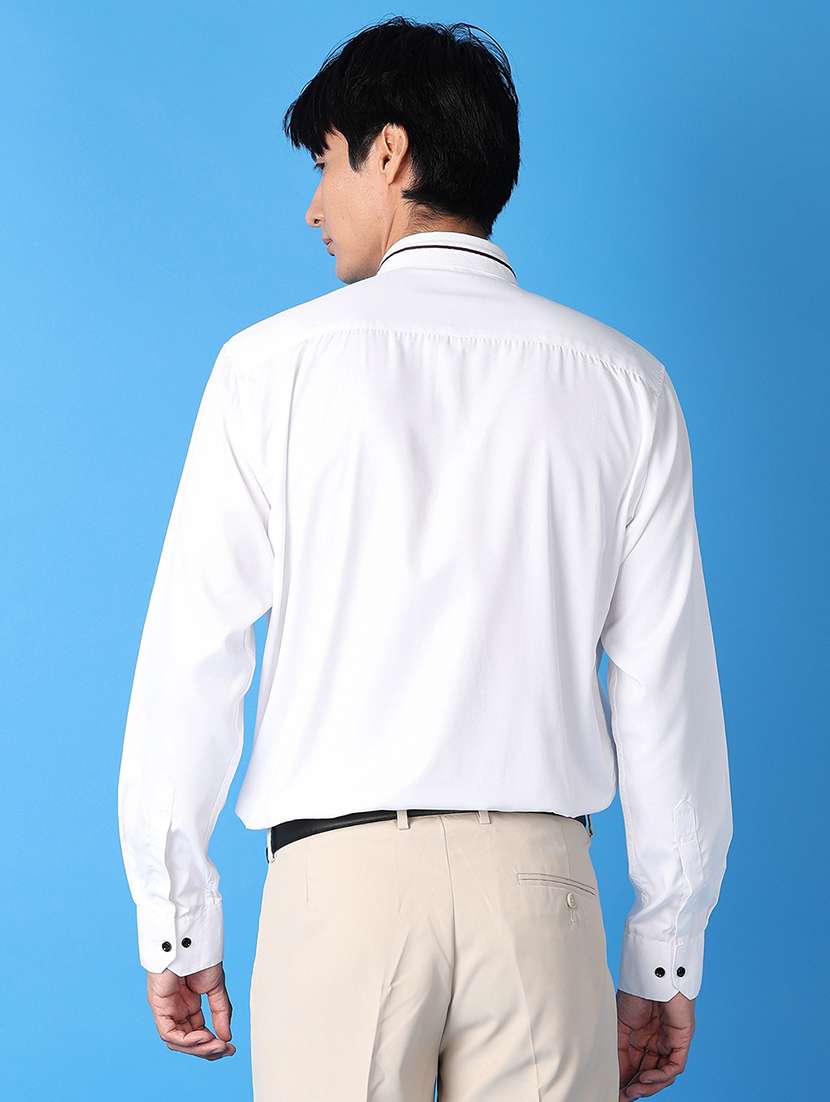 men solid long sleeve formal shirt - 21492081 -  Standard Image - 3