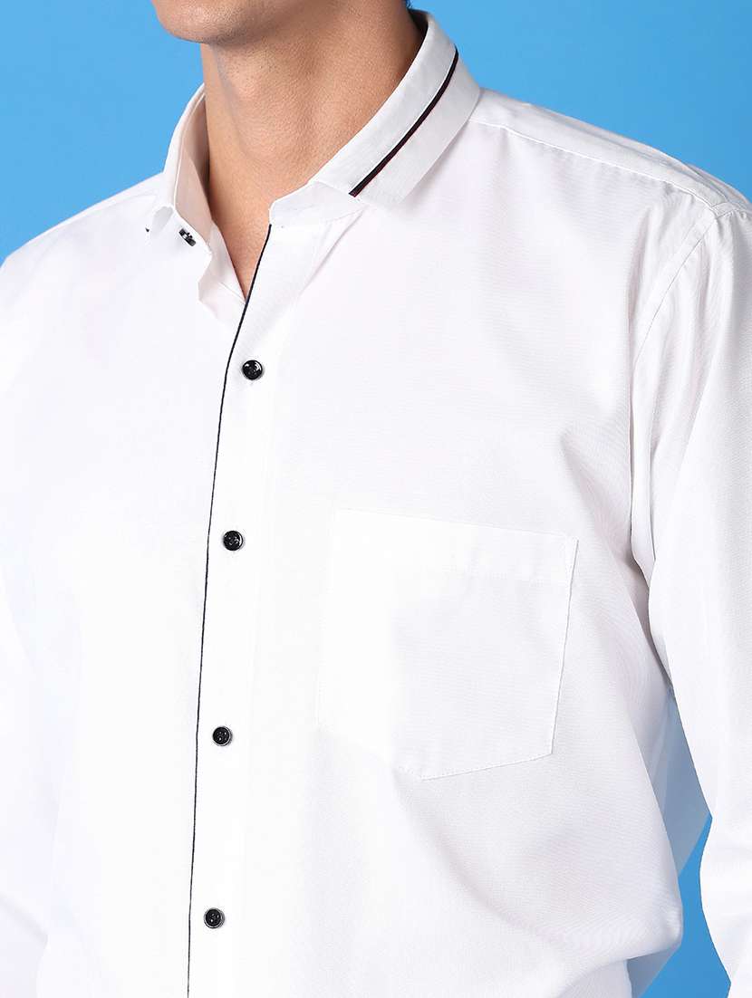 men solid long sleeve formal shirt - 21492081 -  Standard Image - 5