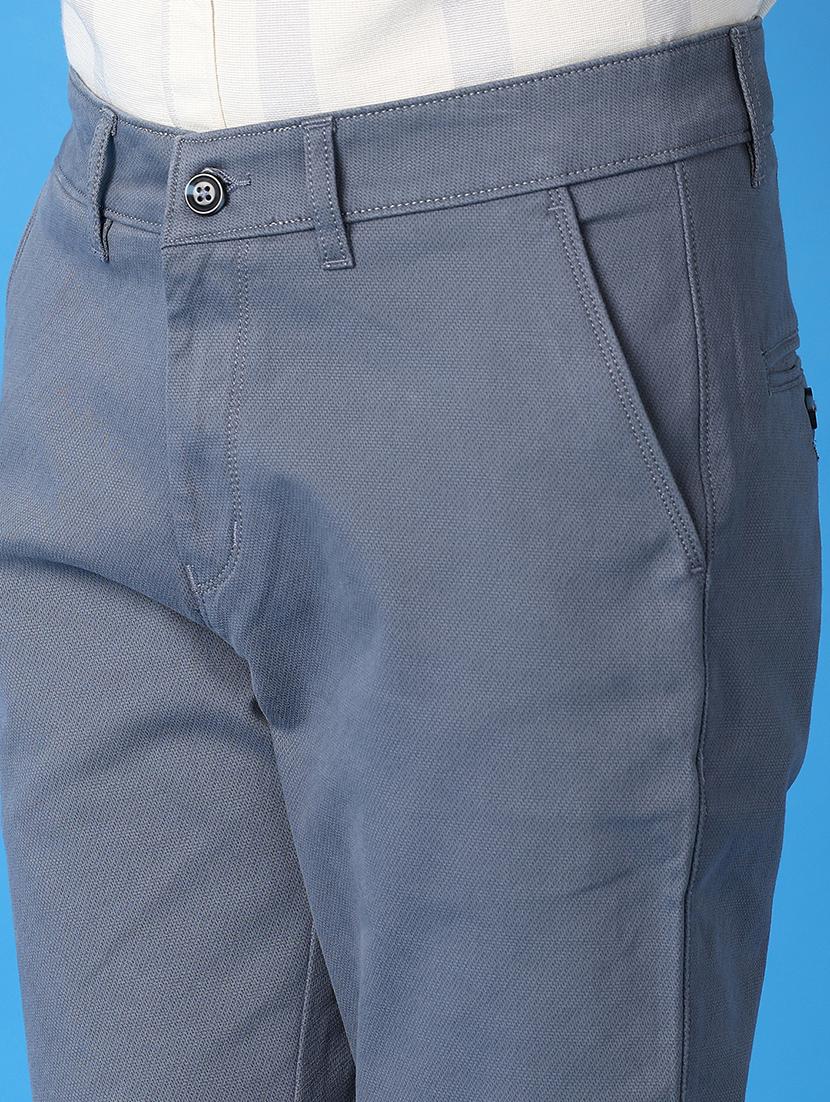men solids flat front chinos trousers - 21492169 - Standard Image - 5
