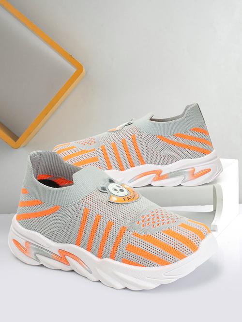 kids grey synthetic sneakers - 21492190 -  Standard Image - 0