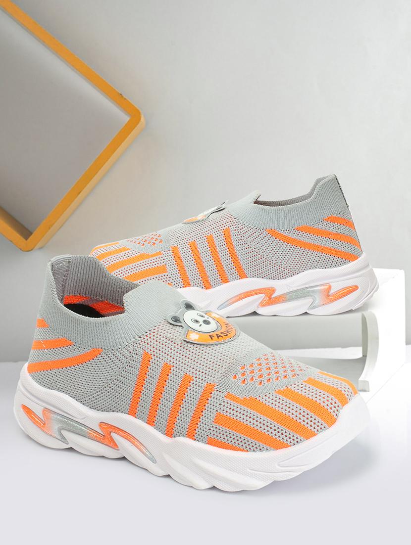 kids grey synthetic sneakers - 21492190 -  Zoom Image - 0