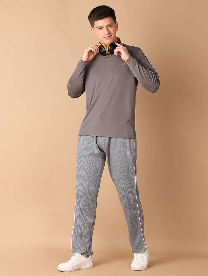 men grey logo printed t-shirt - 21492316 -  Standard Image - 3