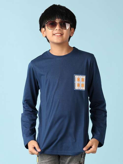 boys round neck graphic t-shirt - 21492318 -  Standard Image - 0