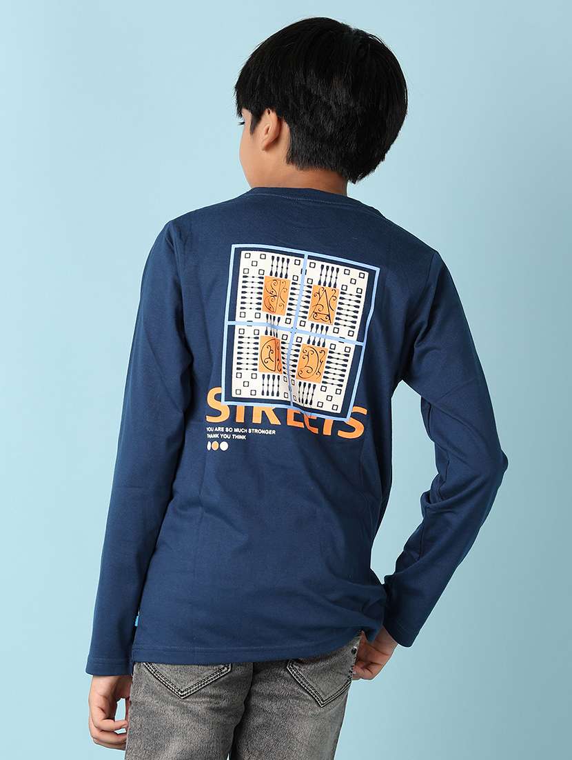 boys round neck graphic t-shirt - 21492318 -  Standard Image - 3