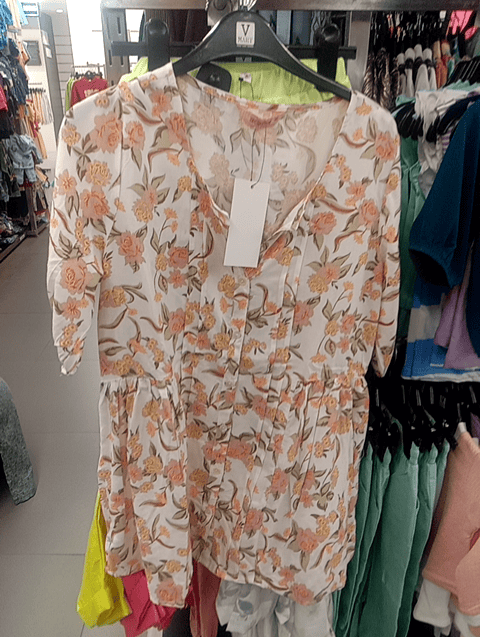 off white rayon kurti - 21492332 - Zoom Image - 0