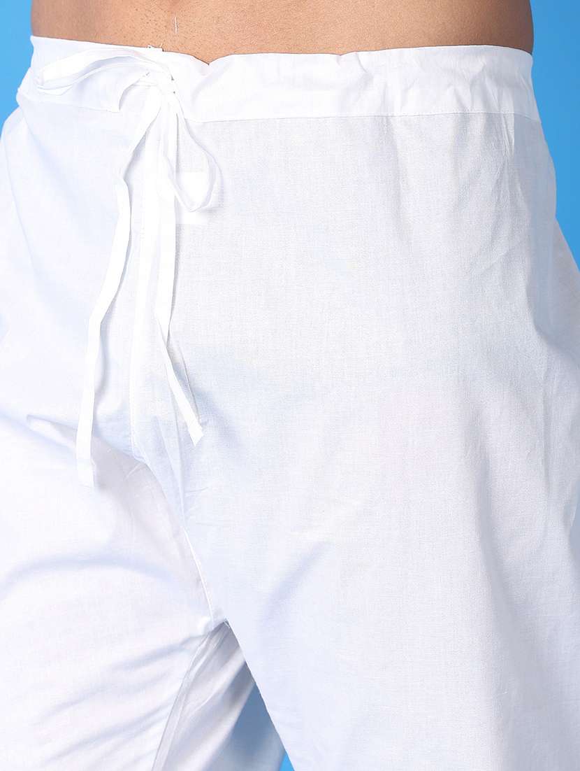 men blue self-designed kurta pyjama ethnic wear set - 21492336 -  Standard Image - 5