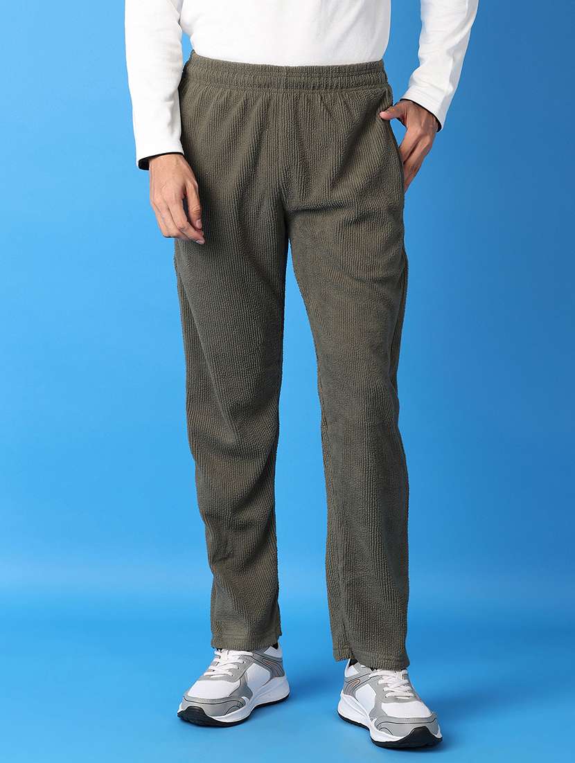 men mid rise solid pyjama