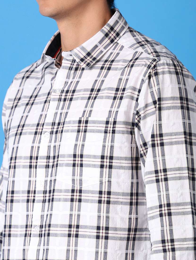 men collared checks casual shirt - 21492502 -  Standard Image - 5