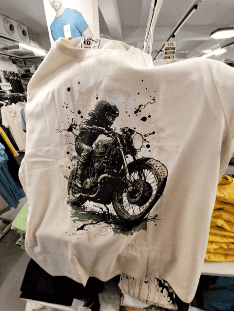 off white cotton single jersey tshirt - 21492543 -  Zoom Image - 0