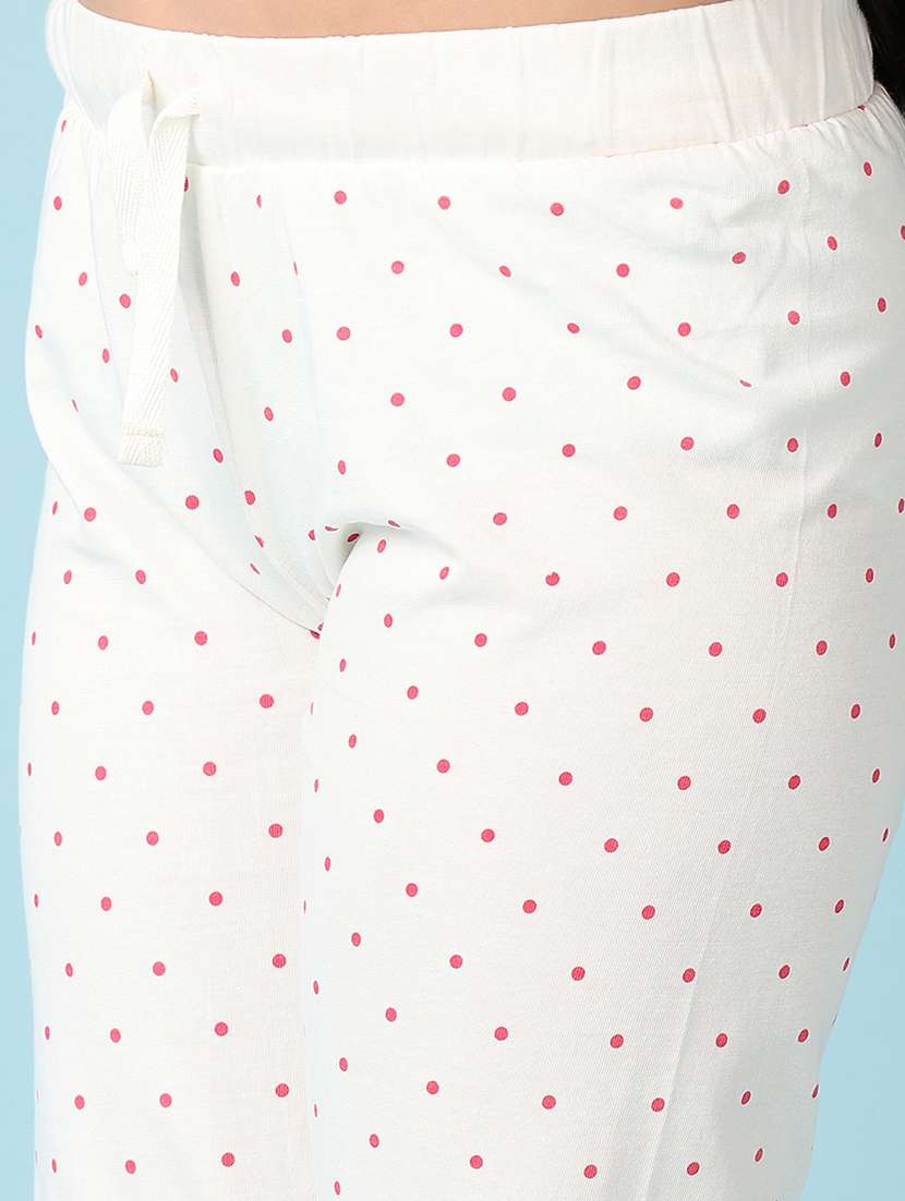 girls printed round neck pyjama nightswear set - 21492557 - Standard Image - 5