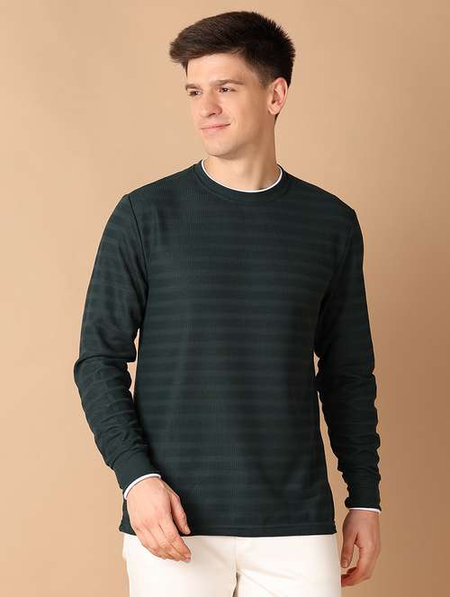 men round neck stripes t-shirt - 21492686 -  Standard Image - 0