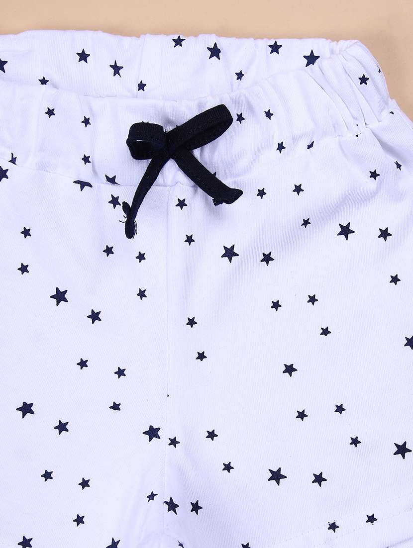 girls printed round neck top & shorts set - 21492729 -  Standard Image - 3