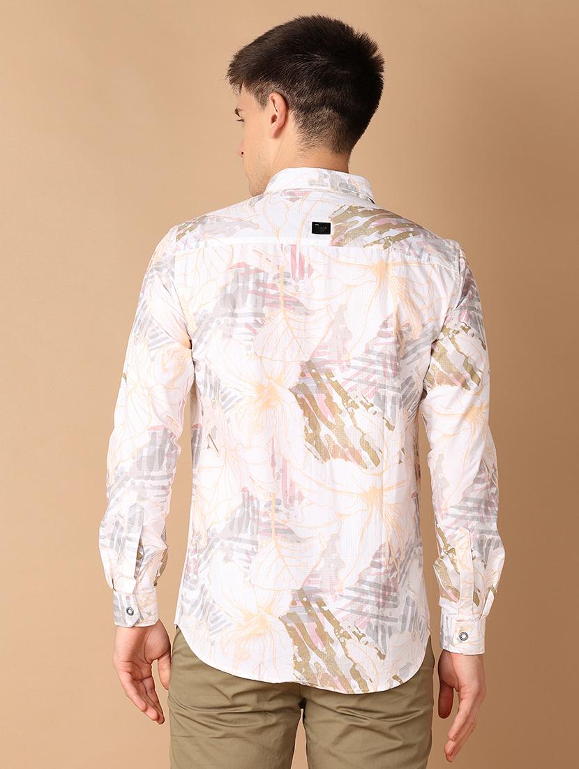 men collared printed casual shirt - 21492752 - Standard Image - 3