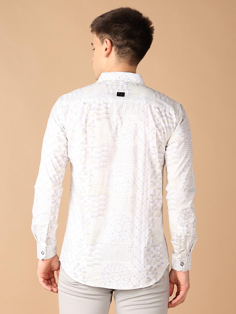 men collared printed casual shirt - 21492753 - Standard Image - 3