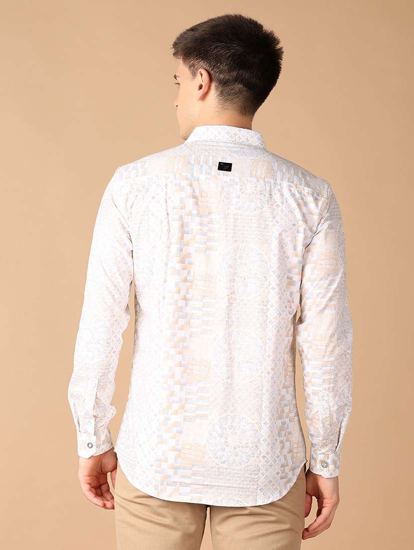 men collared printed casual shirt - 21492754 - Standard Image - 3