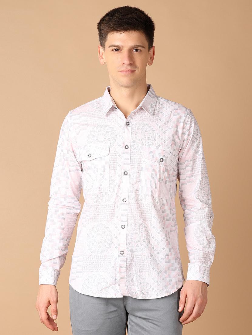 men collared printed casual shirt - 21492755 -  Zoom Image - 0