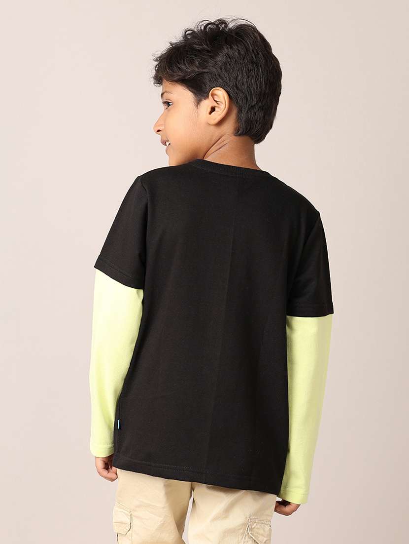 boys round neck printed t-shirt - 21492844 -  Standard Image - 3