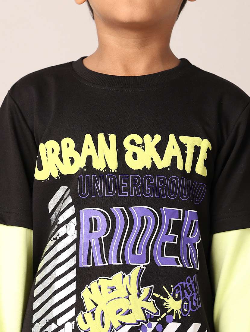 boys round neck printed t-shirt - 21492844 -  Standard Image - 5