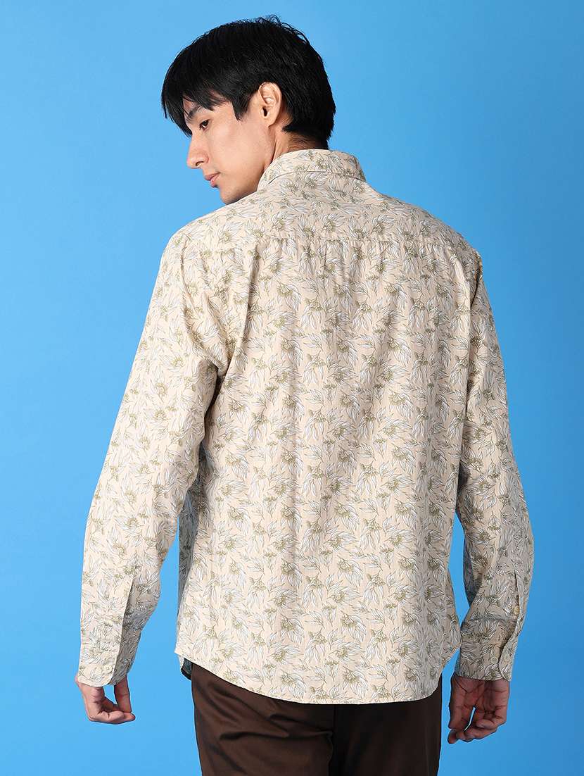 men collared printed casual shirt - 21492846 -  Standard Image - 3