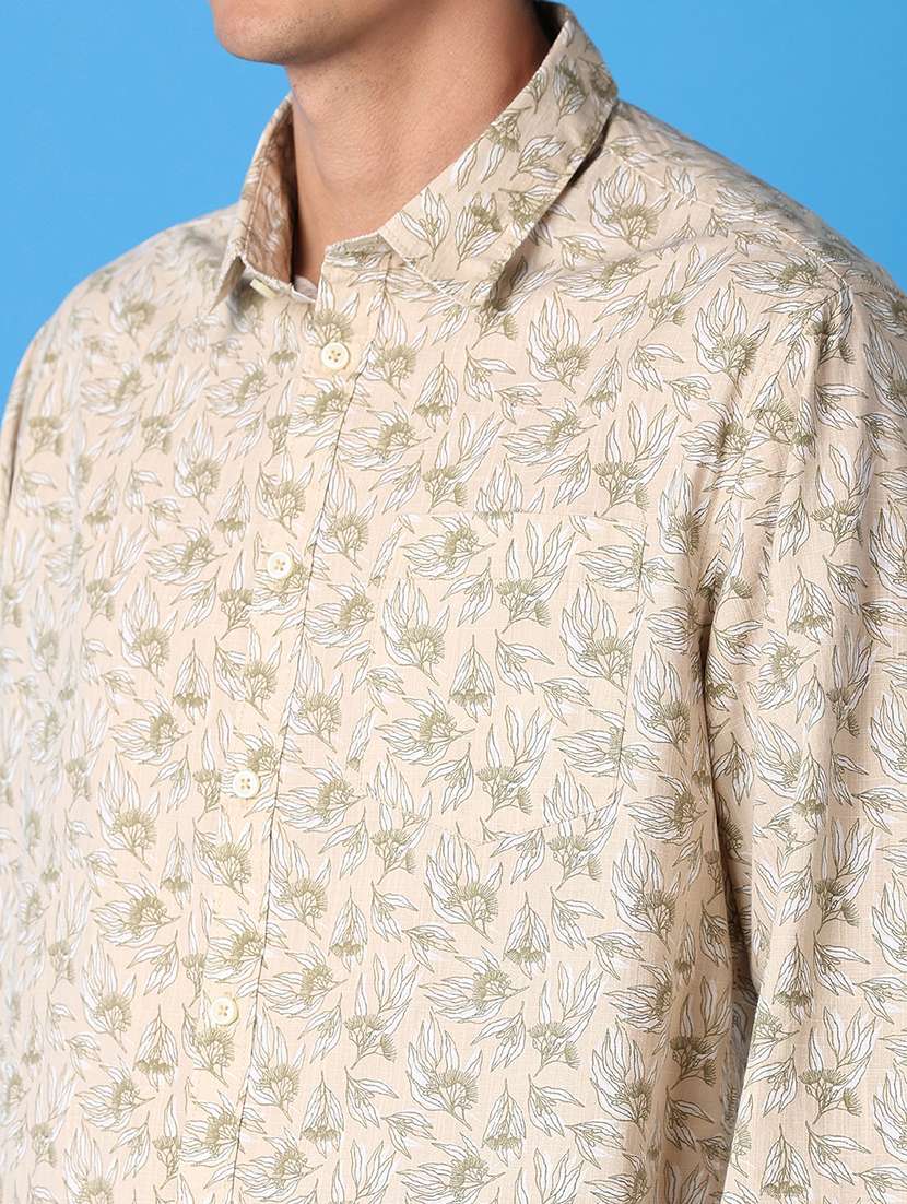 men collared printed casual shirt - 21492846 -  Standard Image - 5