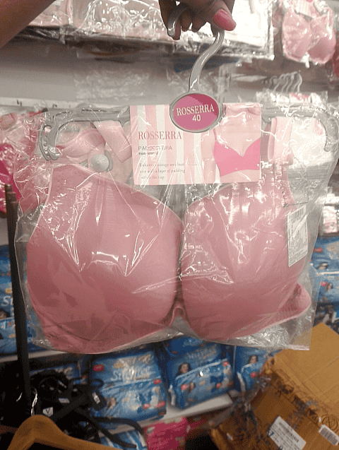 pink cotton spandex bra - 21492887 - Zoom Image - 0