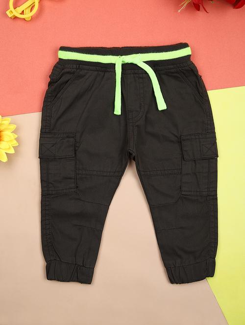 kids olive solid cargo - 21492889 -  Standard Image - 0