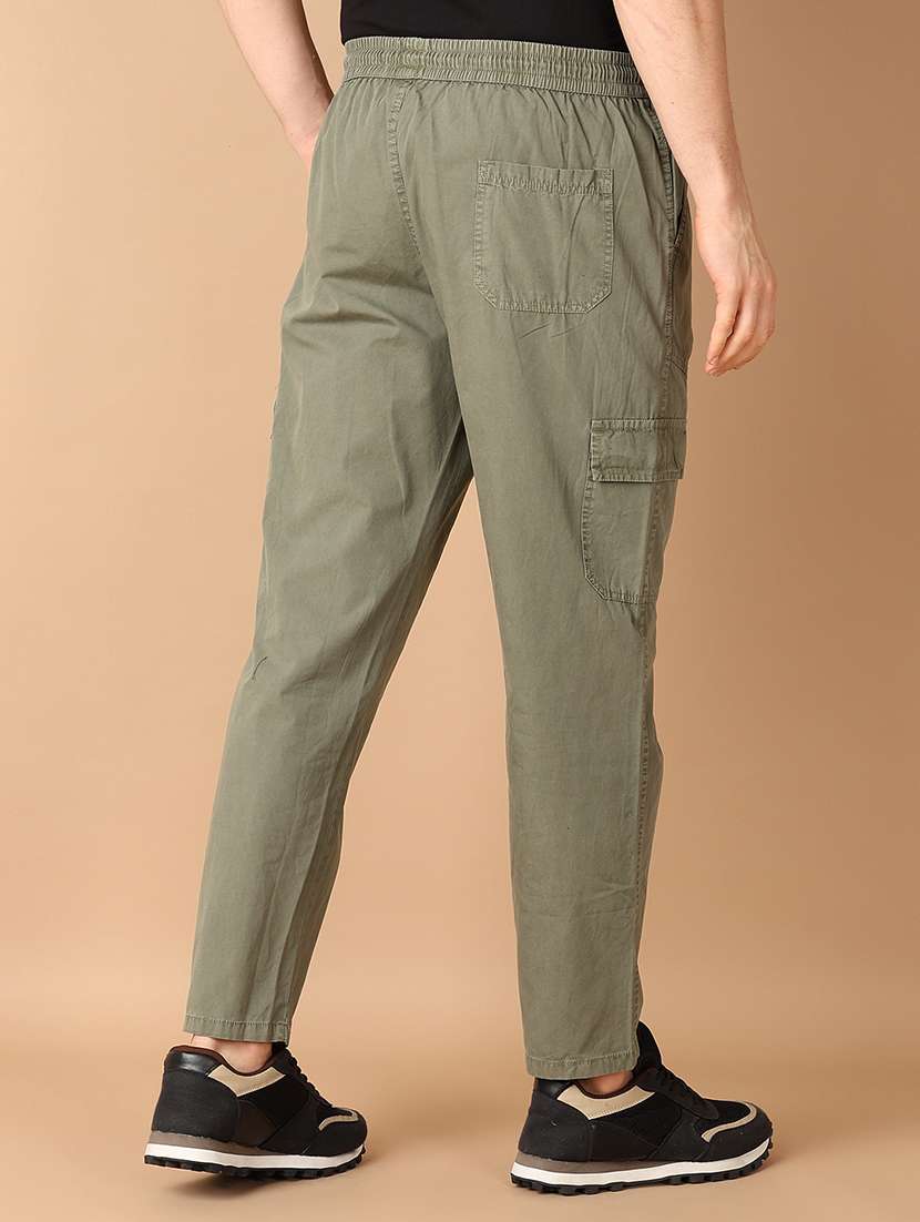 men mid rise solid cargo - 21492912 - Standard Image - 3