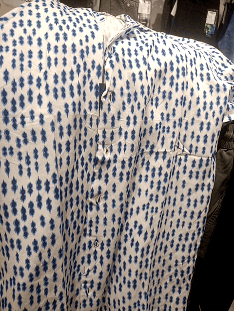 off white rayon casual shirt - 21493121 - Standard Image - 0