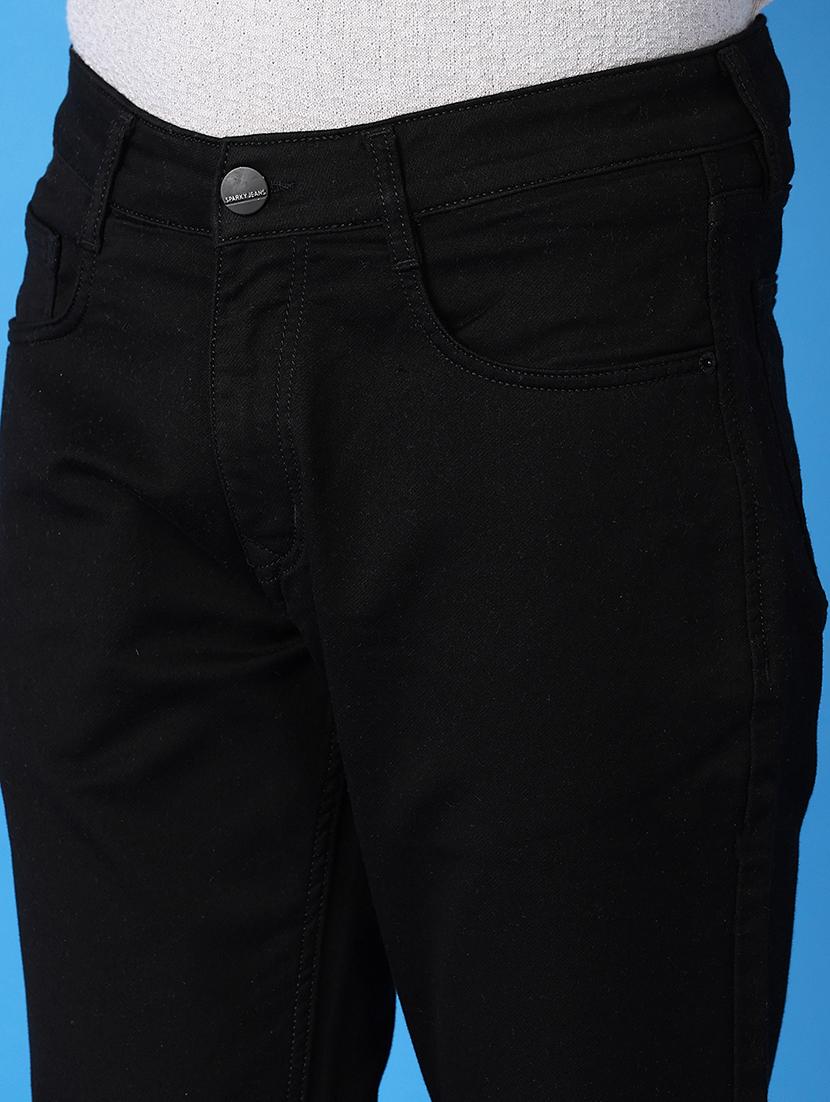 men black plain jeans - 21493123 - Standard Image - 5