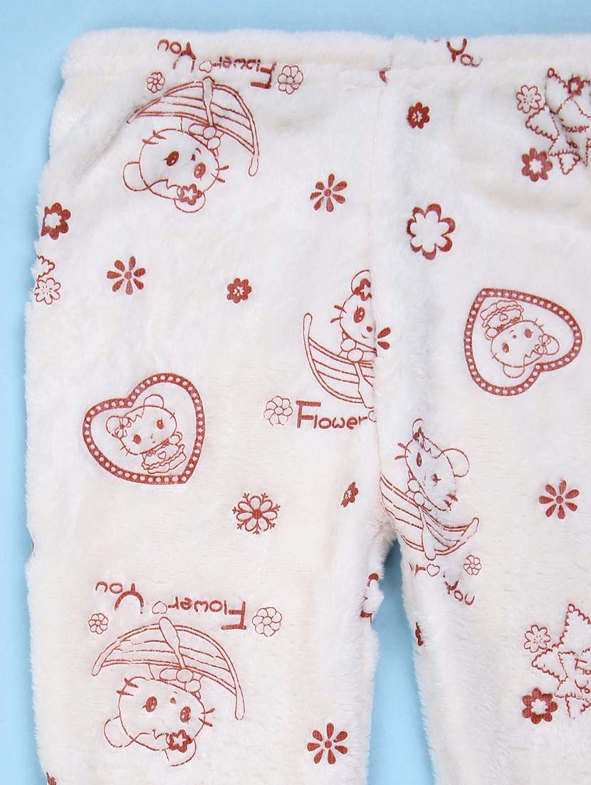 girls printed winterwear full length set - 21493180 -  Standard Image - 3