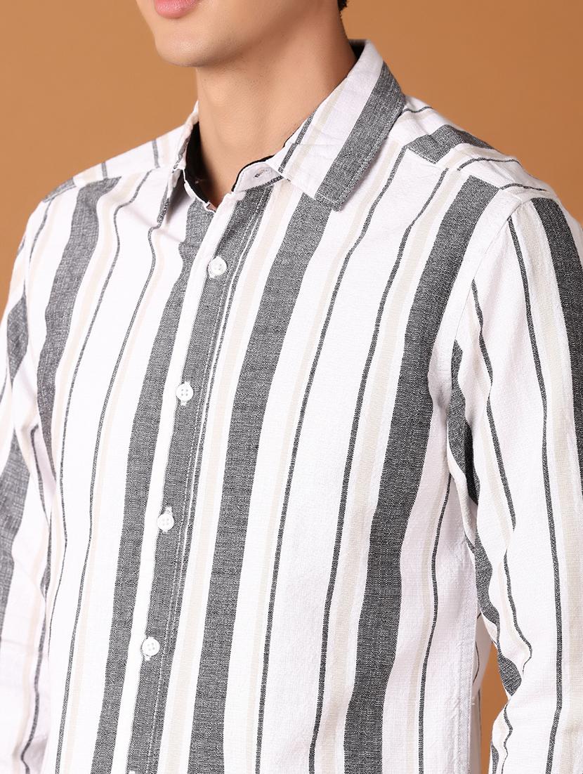 men collared stripes casual shirt - 21493226 - Standard Image - 5
