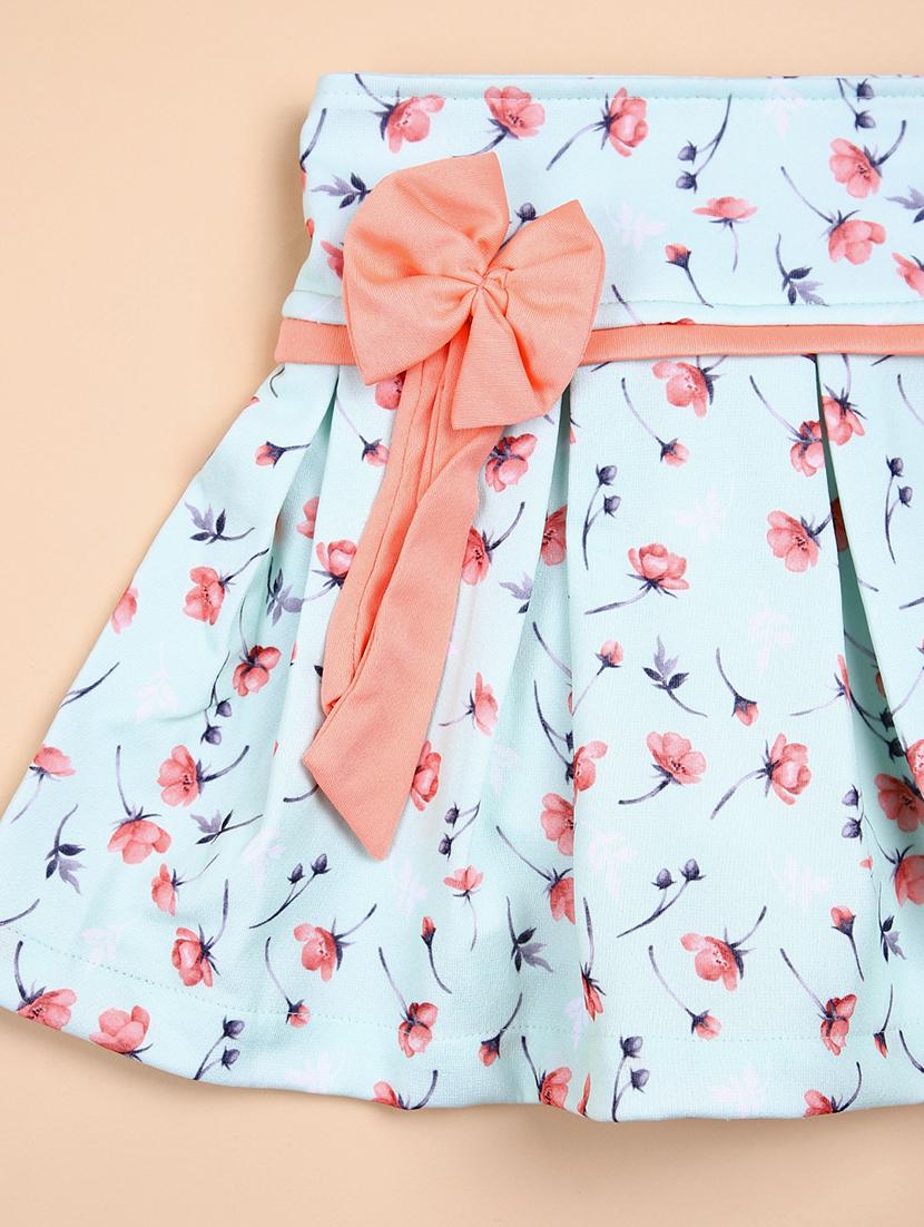 girls printed shorts sleeves skirt & top set - 21493244 - Standard Image - 3