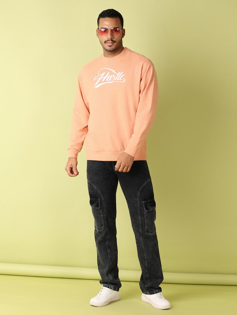 men long sleeve chest printed sweatshirt - 21493253 - Standard Image - 3