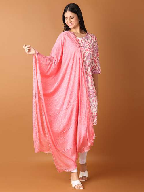 women pink sequined detailed dupatta  - 21493328 -  Standard Image - 0