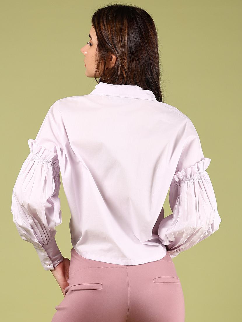 purple cotton regular top - 21493434 - Standard Image - 3