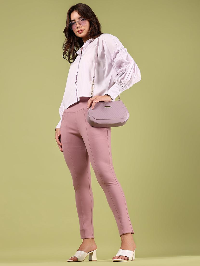 purple cotton regular top - 21493434 - Standard Image - 5