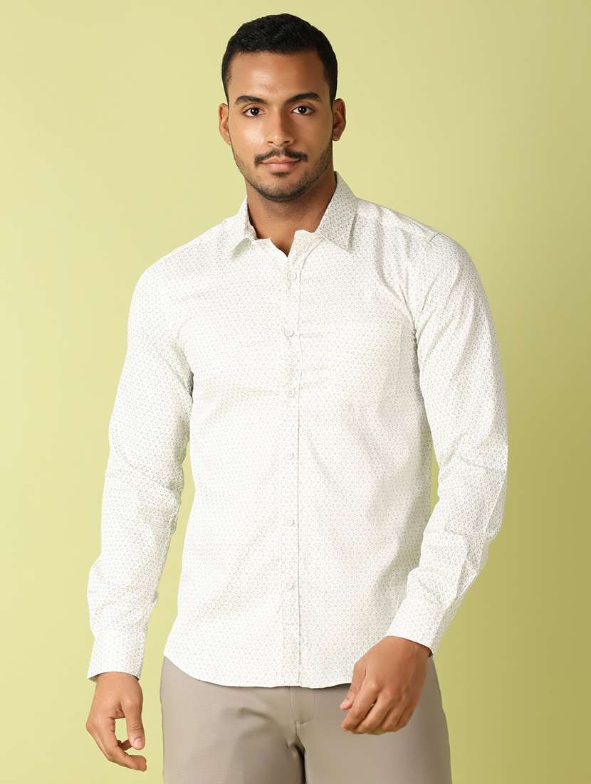 men printed long sleeve casual shirt - 21493488 -  Zoom Image - 0