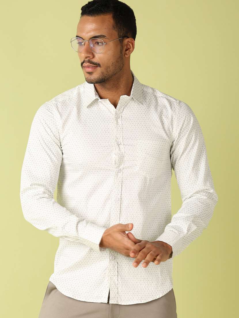 men printed long sleeve casual shirt - 21493488 - Standard Image - 3