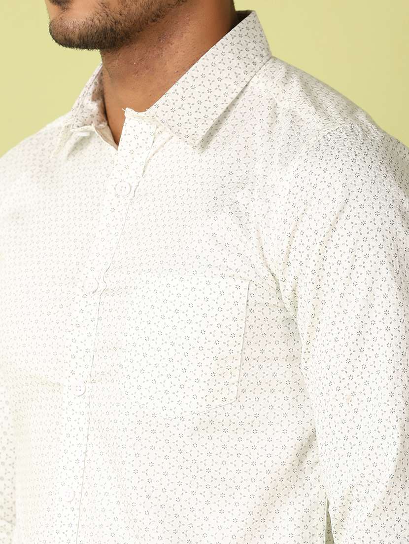 men printed long sleeve casual shirt - 21493488 - Standard Image - 5