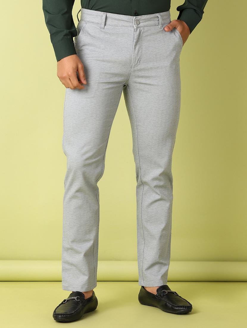 men printed flat front slim fit trouser - 21493512 - Standard Image - 3