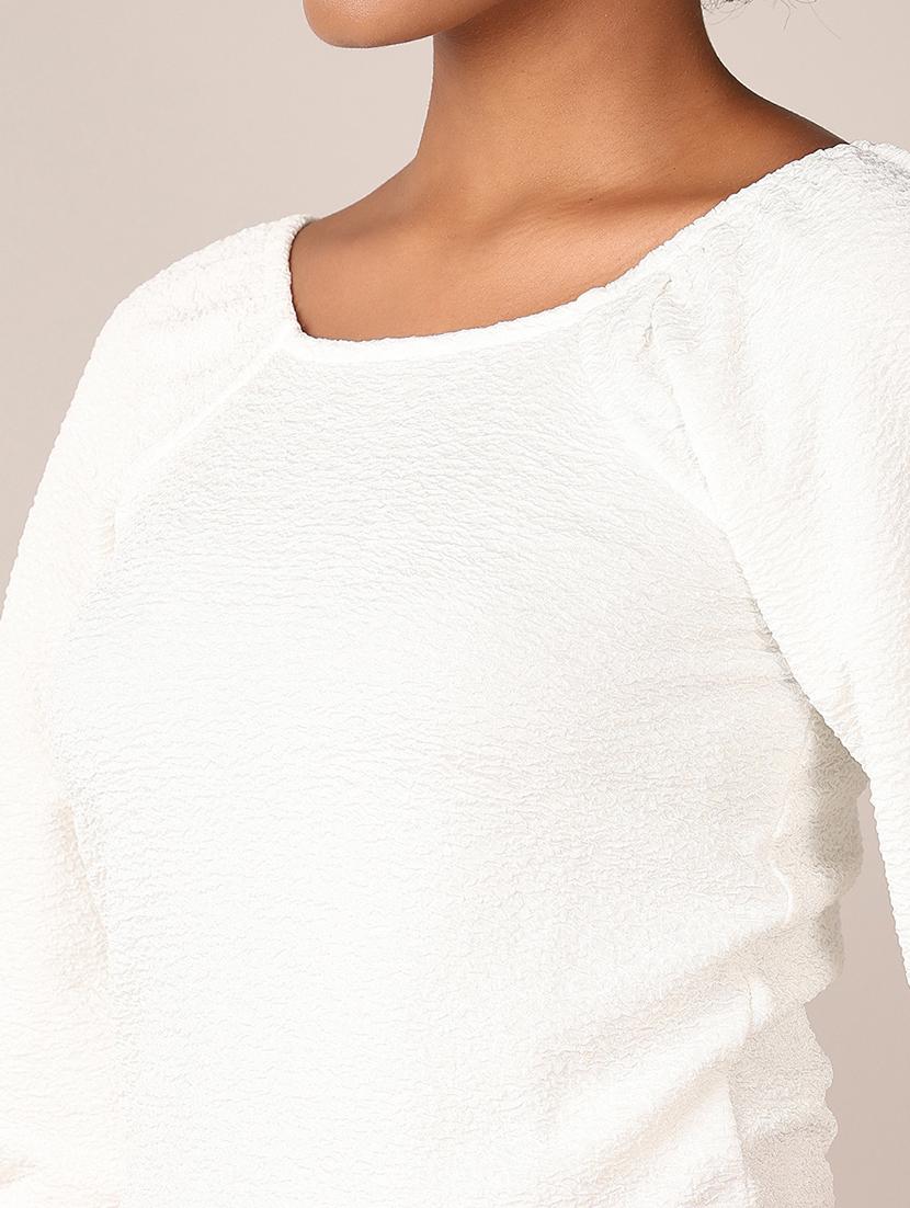 women solid round neck regular top - 21493523 - Standard Image - 5