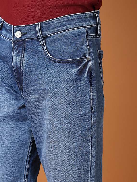 men solid slim fit jeans - 21493551 -  Standard Image - 5