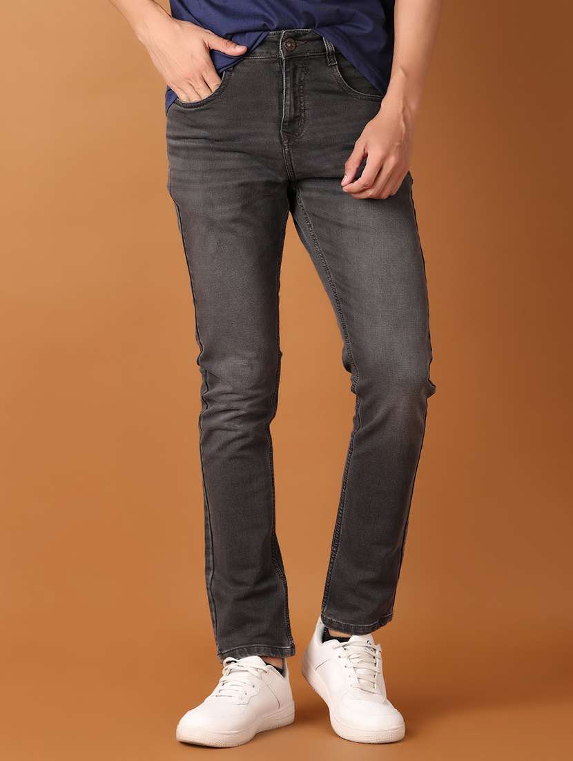 men solid slim fit jeans - 21493553 -  Zoom Image - 0