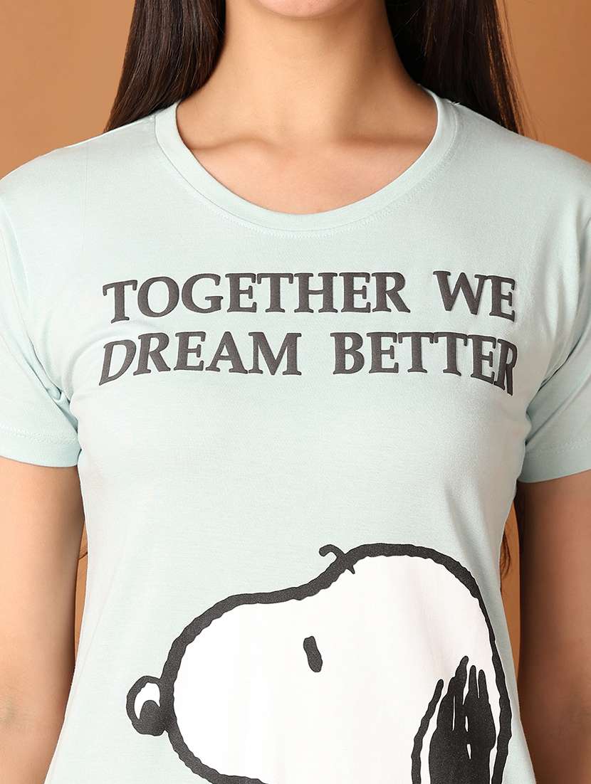 women printed short sleeves nighty - 21493636 -  Standard Image - 5