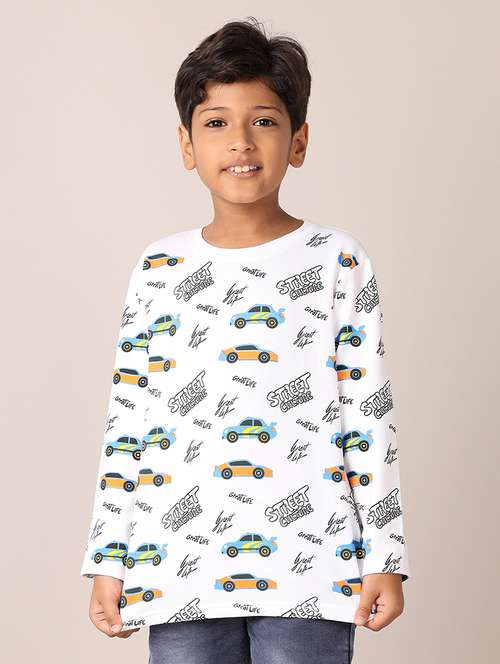boys long sleeves printed t-shirt - 21493657 -  Standard Image - 0