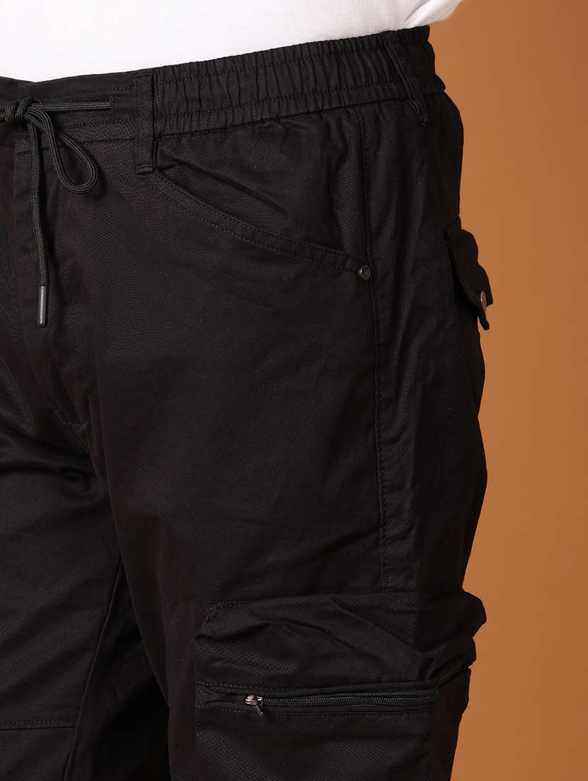men solid regular fit cargo pant - 21493950 -  Standard Image - 5