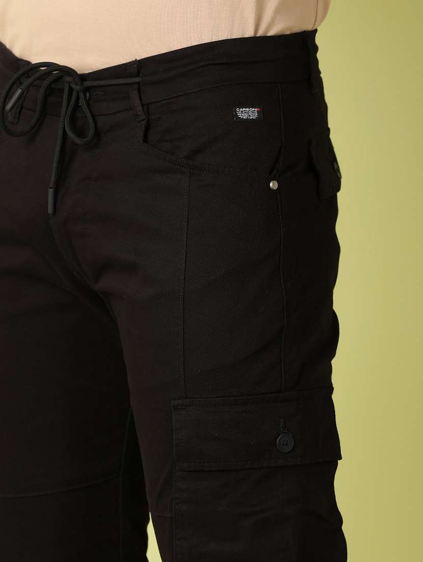 men solid regular fit cargo pant - 21493951 -  Standard Image - 5