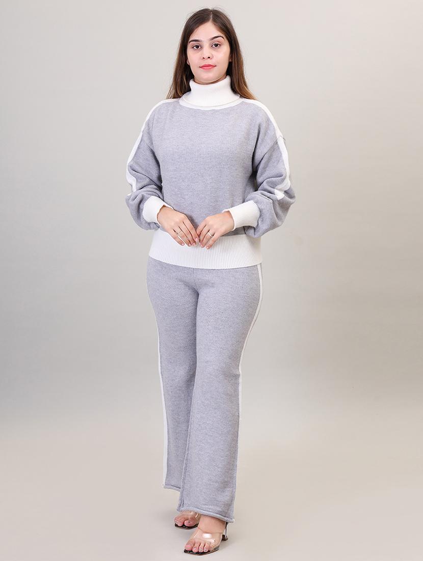 women grey wool co-ord set - 21494108 - Zoom Image - 0